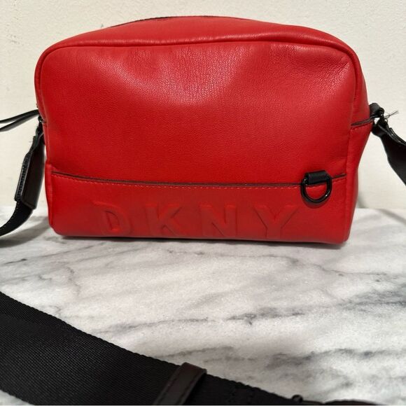 DKNY Red Belt Bag with Black Strap - Picture 2 of 15